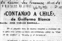 Contando a Chile"  [artículo] José Vargas Badilla.