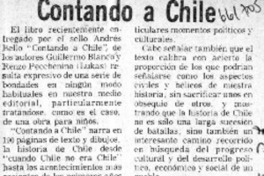 Contando a Chile  [artículo] Agustín Squella.