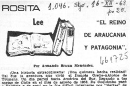 El reino de Araucanía y Patagonia  [artículo] A. E.