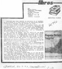 Pequeña historia fueguina. Segunda parte  [artículo] Héctor Toledo.