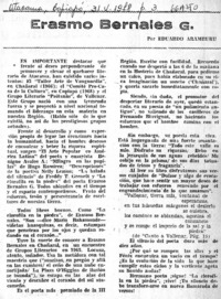 Erasmo Bernales G.  [artículo] Eduardo Aramburú.
