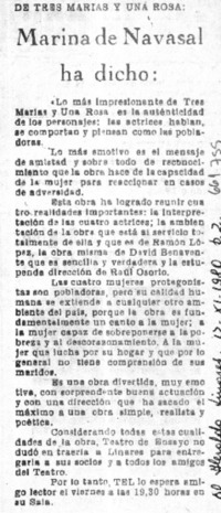 Marina de Navasal ha dicho  [artículo] Marina de Navasal.