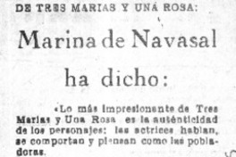 Marina de Navasal ha dicho  [artículo] Marina de Navasal.
