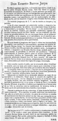 Don Ernesto Barros Jarpa  [artículo] R.M.G.