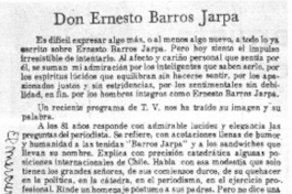 Don Ernesto Barros Jarpa  [artículo] R.M.G.