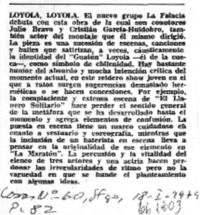 Loyola, Loyola.  [artículo]
