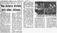 Una Historia distinta para niños chilenos.  [artículo]