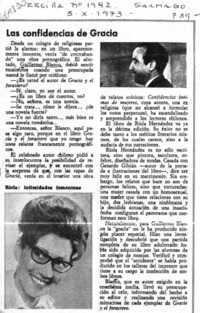 Las Confidencias de Gracia.  [artículo]