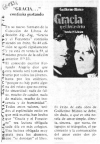 Gracia --" continúa gustando.  [artículo]