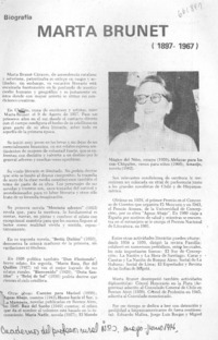 Marta Brunet.