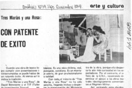 Con patente de éxito.  [artículo]