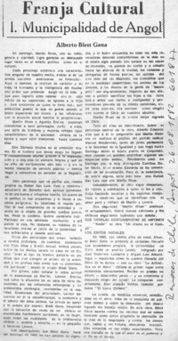 Alberto Blest Gana.  [artículo]