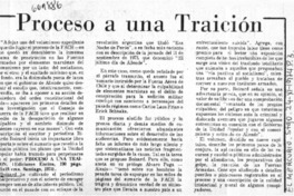Proceso a una traición.  [artículo]