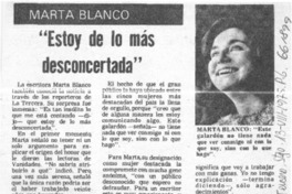 Estoy de lo más desconcertada".  [artículo]