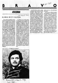 El ideal de un calavera  [artículo] Jorge E. Vera.