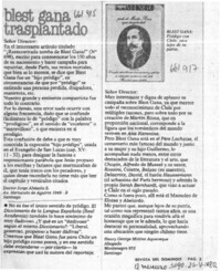 Blest Gana  [artículo]Henry George Molina Aqueveque.