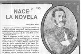 Nace la novela  [artículo] Hugo Montes.