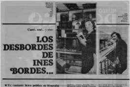 Los desbordes de Inés Bordes --