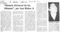 Historia Universal de las Aduanas".  [artículo]