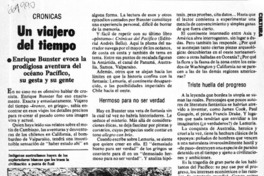 Un Viajero del tiempo  [artículo] G. B.