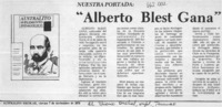 Alberto Blest Gana  [artículo]