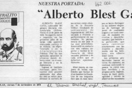 Alberto Blest Gana  [artículo]