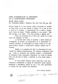 Como autorregular la distorsión en la comunicación lingüística  [artículo] Juan Antonio Massone.