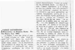 Paseos hipnoticos  [artículo] Federico Tatter.