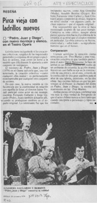 Pirca vieja con ladrillos nuevos  [artículo] H. E.