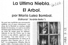 La última niebla. El árbol.  [artículo]