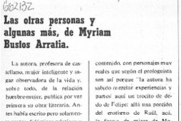 Las Otras personas y algunas más.  [artículo]