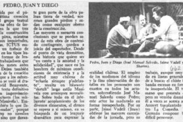 Pedro, Juan y Diego.  [artículo]
