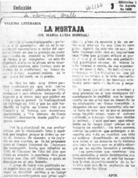 La mortaja  [artículo] Apir.
