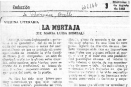 La mortaja  [artículo] Apir.