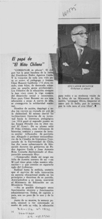 El papá de "El niño chileno".  [artículo]