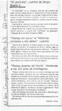 El Centinela"  [artículo] Federico Tatter.