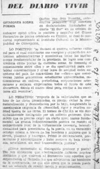 Opiniones sobre poesía.  [artículo]