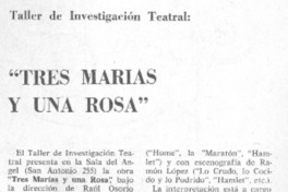 Tres Marías y una Rosa".