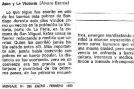 Juan y la Victoria.  [artículo]