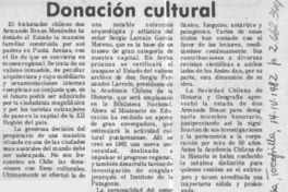 Donación cultural.  [artículo]