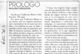 Dulces chilenos  [artículo] José Luis Rosasco.