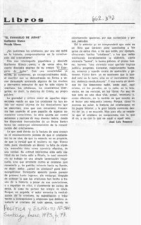 El Evangelio de Judas"  [artículo] José Luis Rosasco.