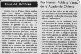 Guía de lectores  [artículo] Hernán Poblete Varas.