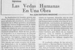 Las vedas humanas en una obra