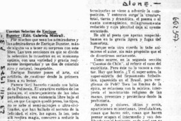 Cuentos selectos  [artículo] Alone.