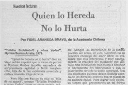 Quien lo hereda no lo hurta