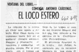 El loco estero  [artículo] Antonio Cardenas.