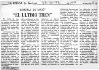 El último tren"  [artículo]