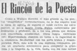 El Rincón de la poesía.