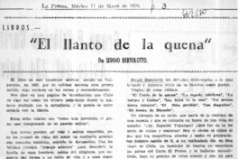 El llanto de la quena".  [artículo]